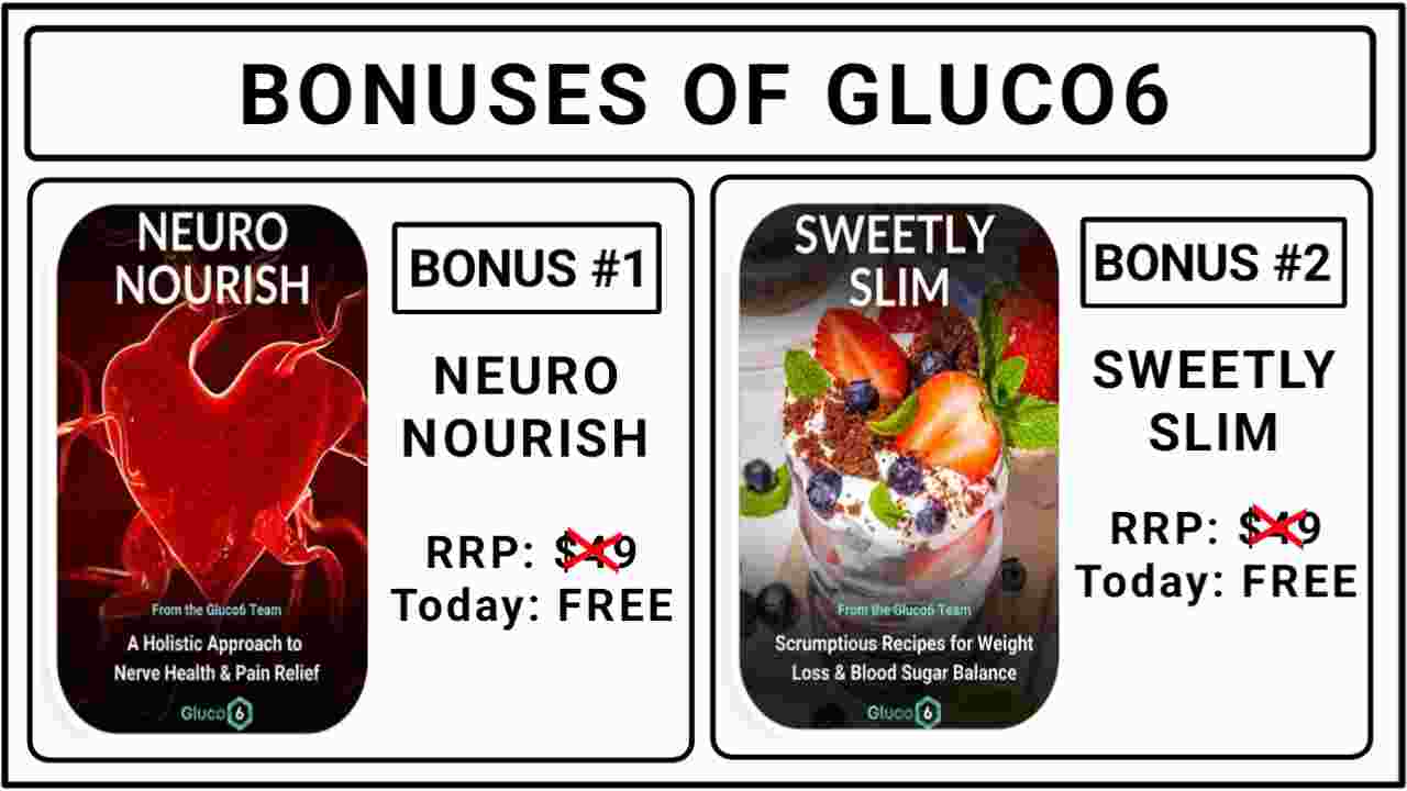 gluco6 bonuses